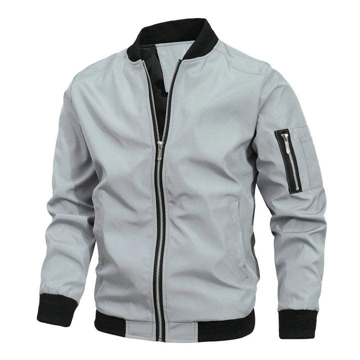 Sebastian | Men's Classic Slim-Fit Zip-Up Bomber Jacket