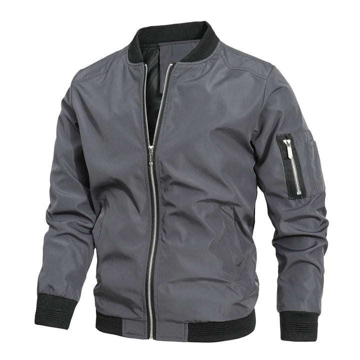 Sebastian | Men's Classic Slim-Fit Zip-Up Bomber Jacket
