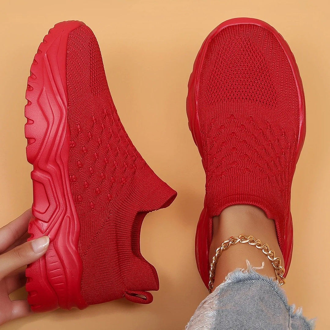 Harper | Women's Wide-Fit Knit Mesh Air Cushion Shoes with Slip-Resistant Sole