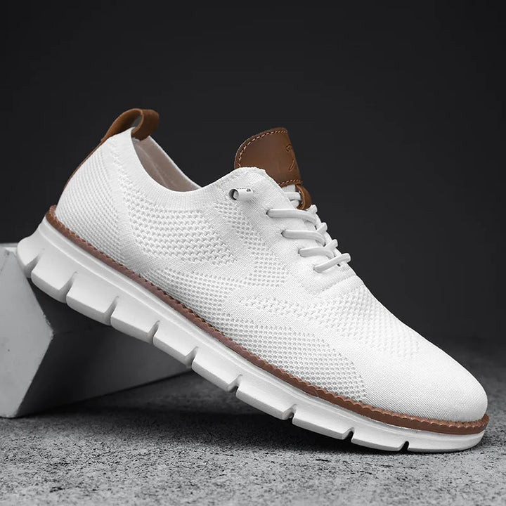 William | Men's Lightweight Breathable Knit Lace-Up Casual Sneakers