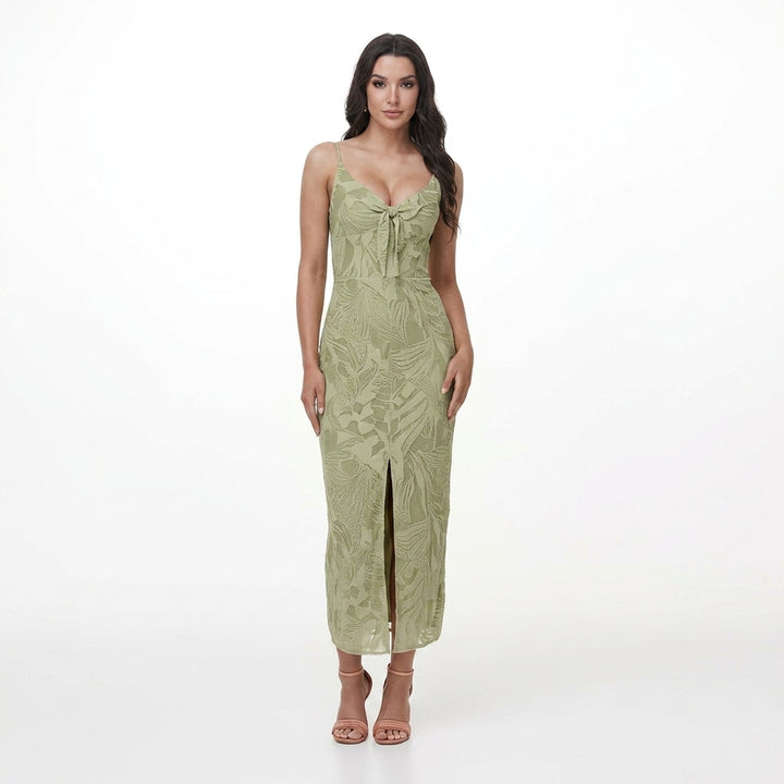 Evelyn | Women's Floral Ruffle Strap Fitted Winter Wedding Guest Maxi Dress