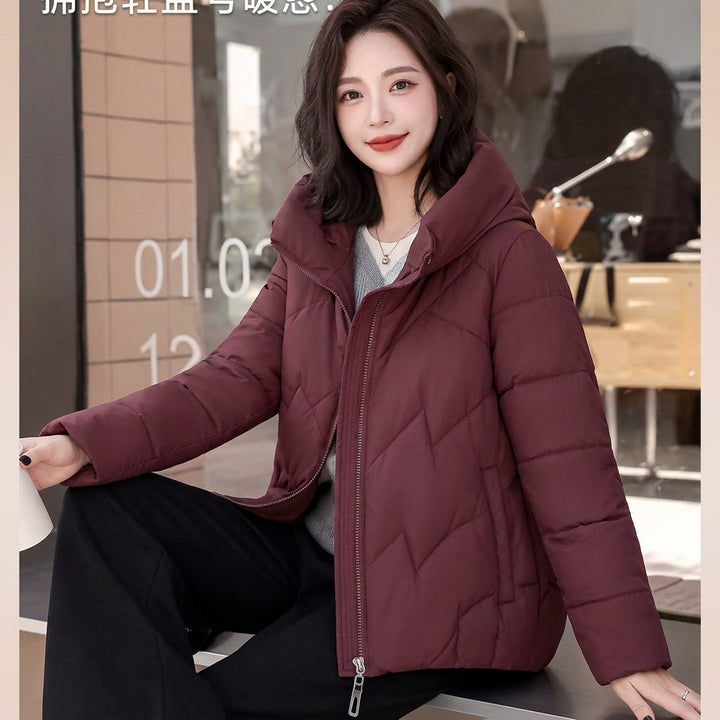 Olivia | Women's Hooded Padded Winter Jacket Zip-Up Puffer Coat