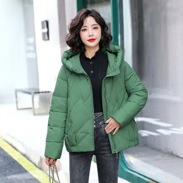 Olivia | Women's Hooded Padded Winter Jacket Zip-Up Puffer Coat