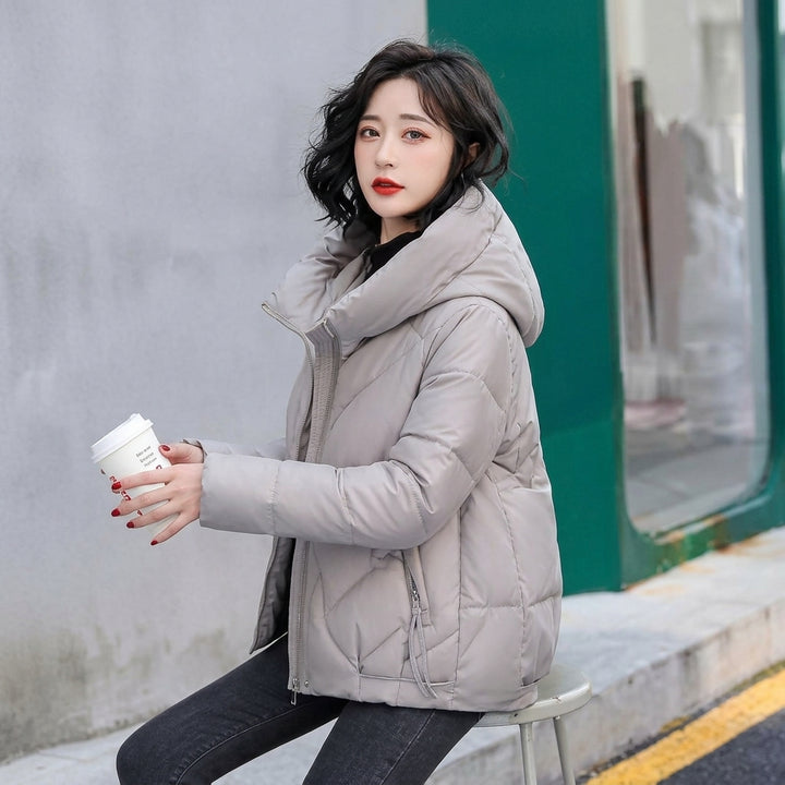 Olivia | Women's Hooded Padded Winter Jacket Zip-Up Puffer Coat