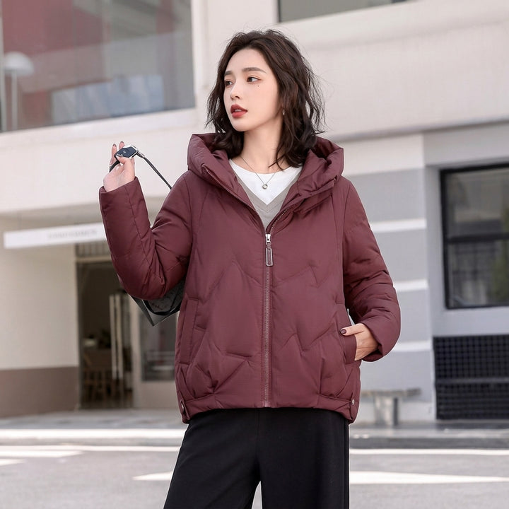 Olivia | Women's Hooded Padded Winter Jacket Zip-Up Puffer Coat