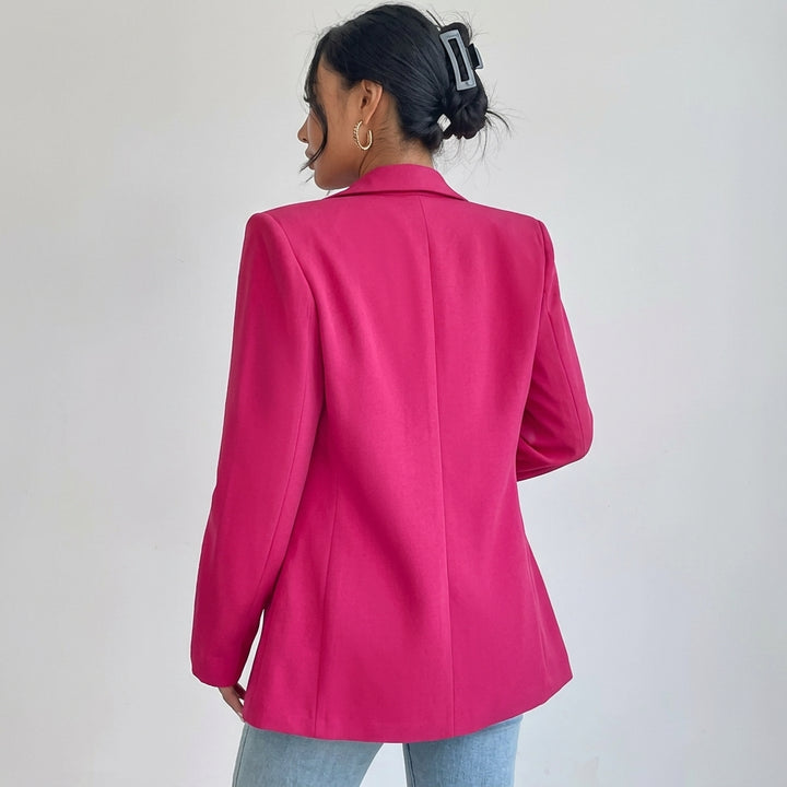 Penelope | Women's Open-Front Lapel Mid-Length Casual Smart Blazer