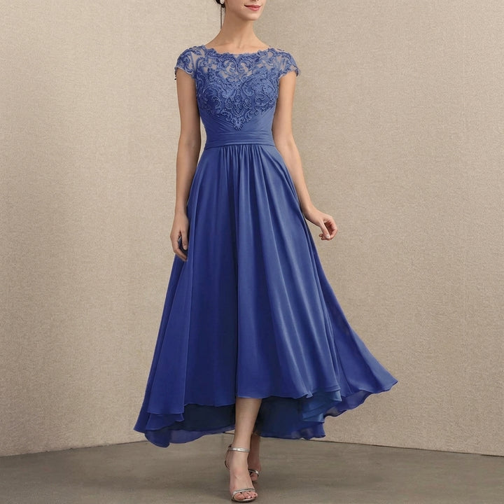 Victoria | Women's Elegant Lace Chiffon A-Line Formal Dresses Maxi