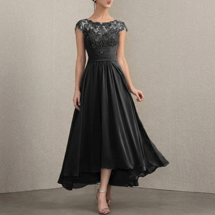 Victoria | Women's Elegant Lace Chiffon A-Line Formal Dresses Maxi
