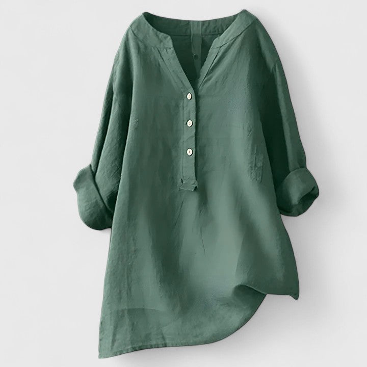 Larienne | Elegant Button-Front Shirt