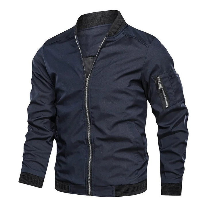 Sebastian | Men's Classic Slim-Fit Zip-Up Bomber Jacket