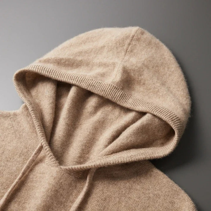 Ethan | Men's Cashmere Hooded Drawstring Pullover Sweater