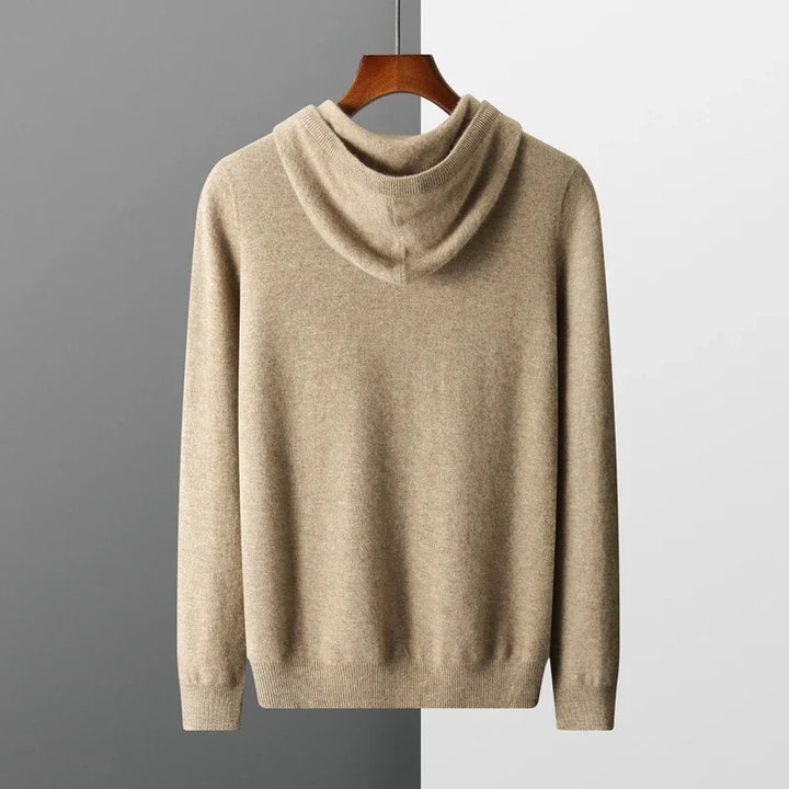 Ethan | Men's Cashmere Hooded Drawstring Pullover Sweater