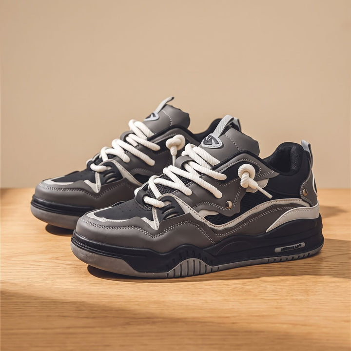Men's Chunky Low-Top Lace-Up Casual Sneakers