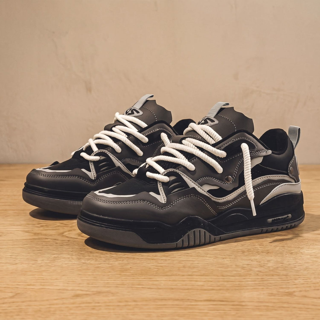 Men's Chunky Low-Top Lace-Up Casual Sneakers