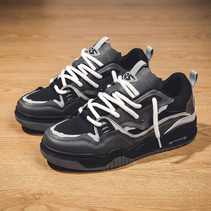 Men's Chunky Low-Top Lace-Up Casual Sneakers