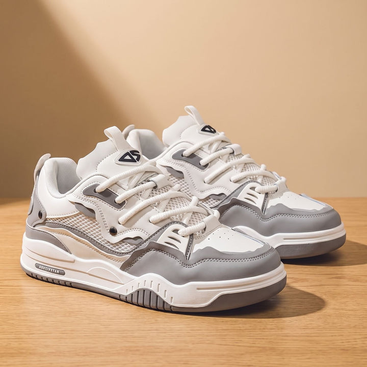 Men's Chunky Low-Top Lace-Up Casual Sneakers