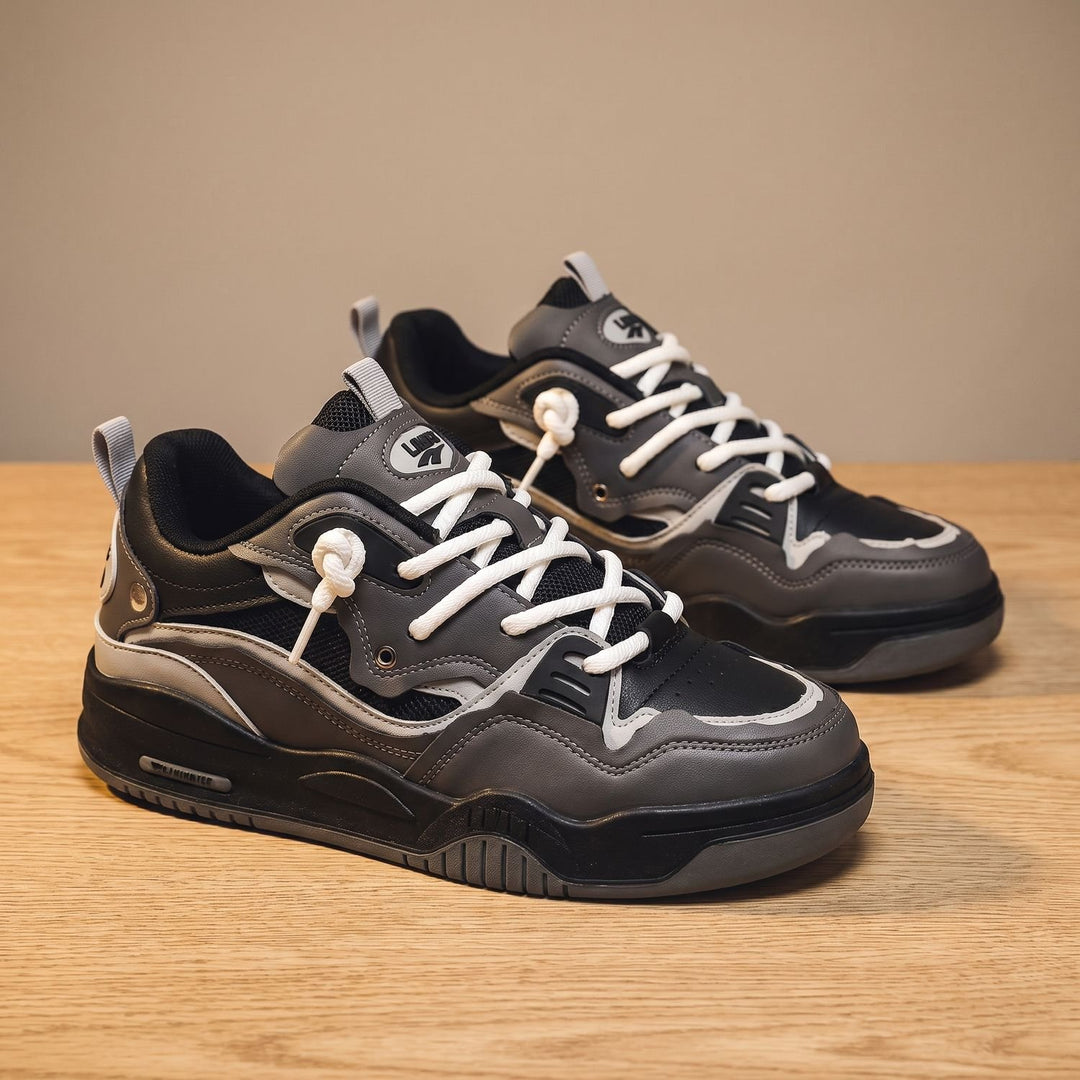 Men's Chunky Low-Top Lace-Up Casual Sneakers