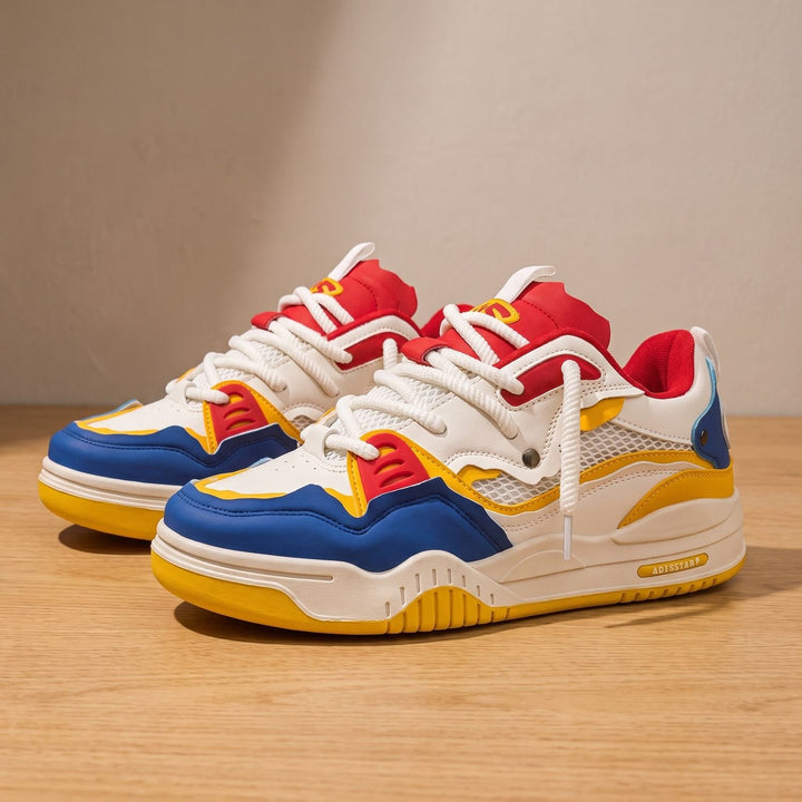 Men's Chunky Low-Top Lace-Up Casual Sneakers