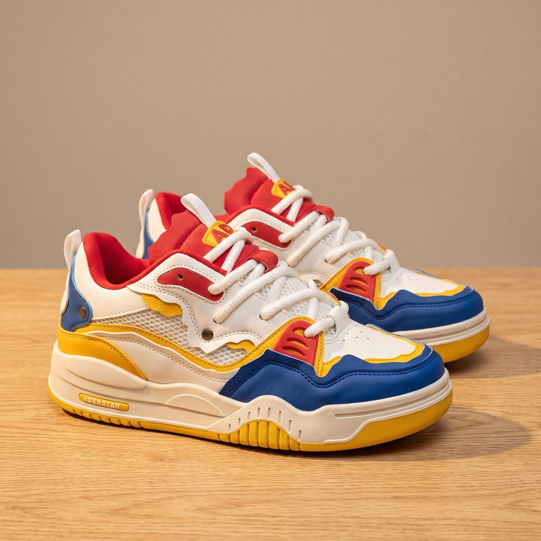 Men's Chunky Low-Top Lace-Up Casual Sneakers