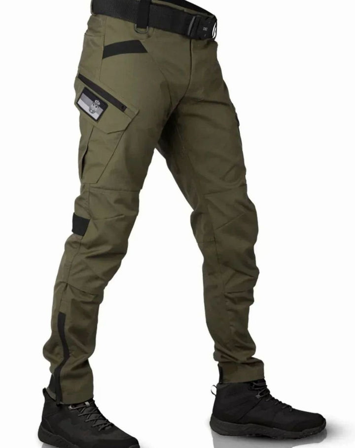 Men's Durable Tactical Cargo Pants Multi-Pocket Relaxed-Fit - Green