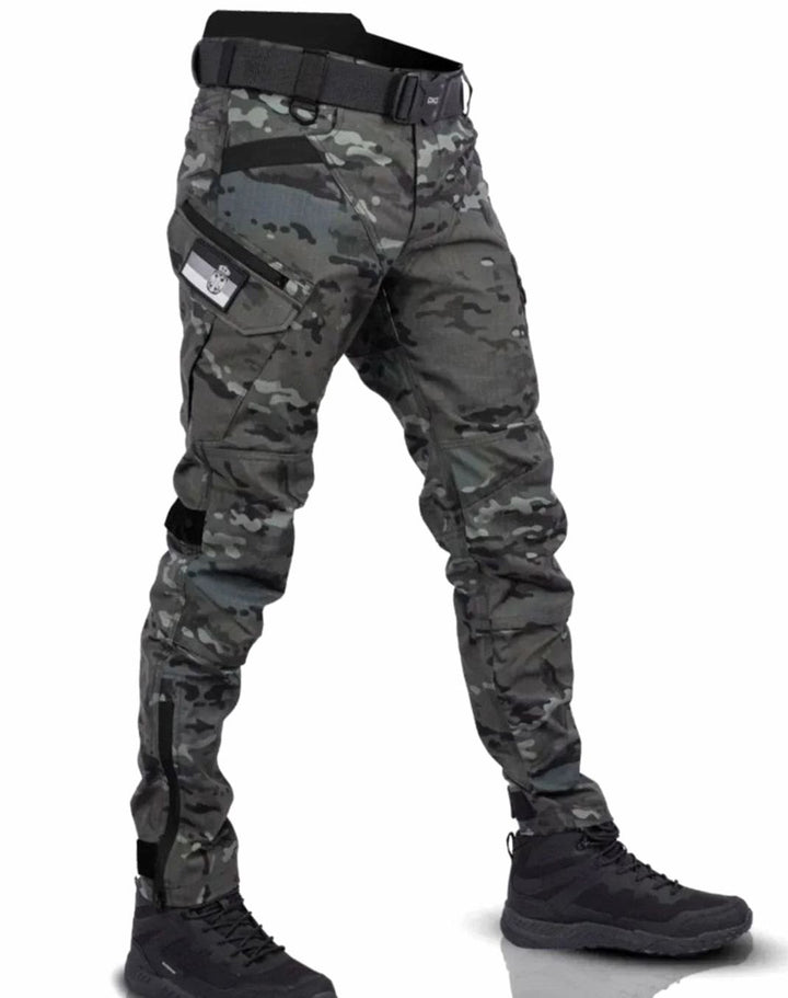 Men's Durable Tactical Cargo Pants Multi-Pocket Relaxed-Fit - Camouflage