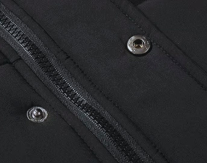 Men's Fleece-Lined Fur-Hood Quilted Winter Jackets