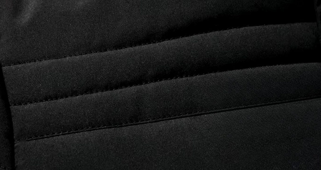 Men's Fleece-Lined Fur-Hood Quilted Winter Jackets