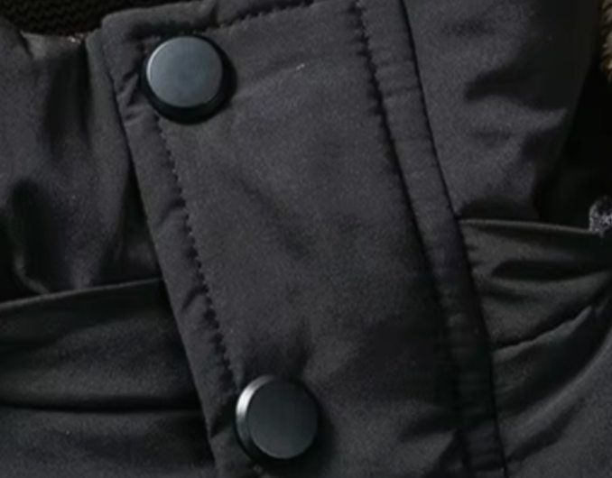 Men's Fleece-Lined Fur-Hood Quilted Winter Jackets