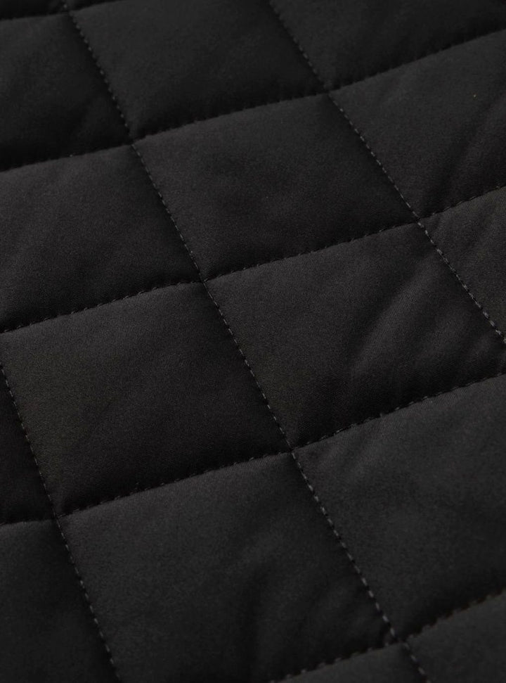Men's Fleece-Lined Quilted Bomber Jacket Full-Zip