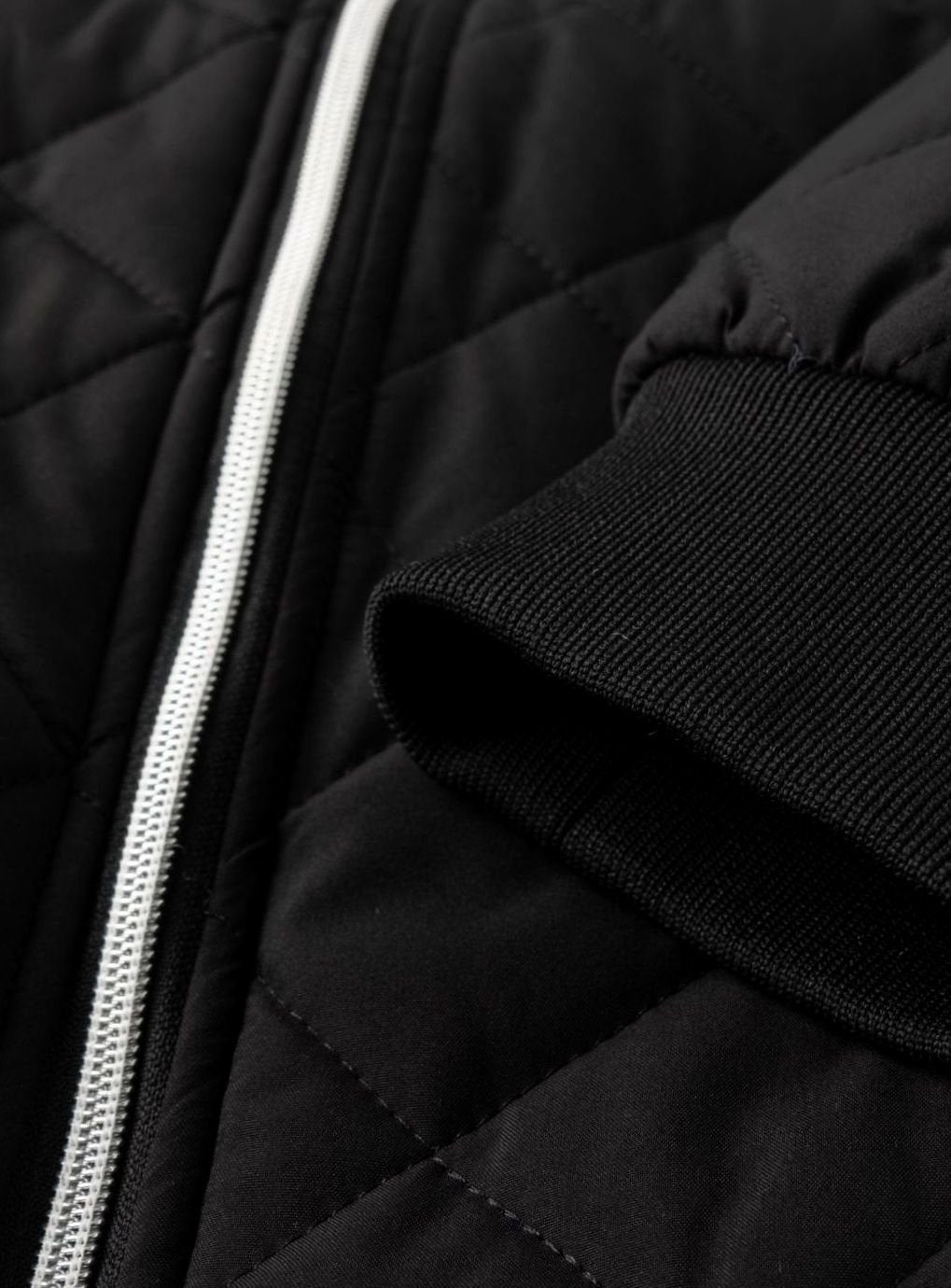 Men's Fleece-Lined Quilted Bomber Jacket Full-Zip