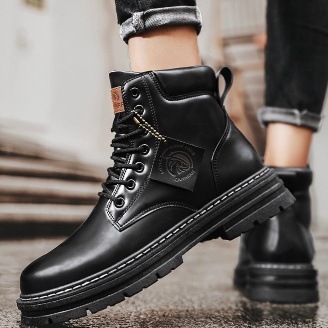 Men's Heavy-Duty Ankle Lace Up Boots Rugged Work Style