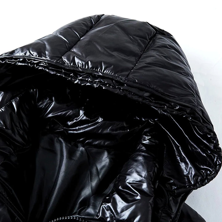Men's Hooded Insulated Winter Quilted Jacket Full-Zip