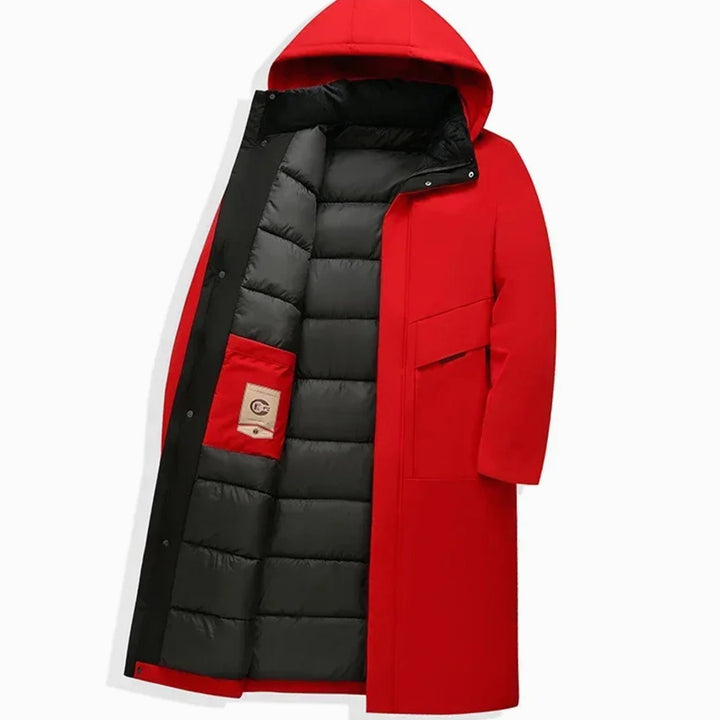 Men's Insulated Hooded Long Puffer Winter Coat