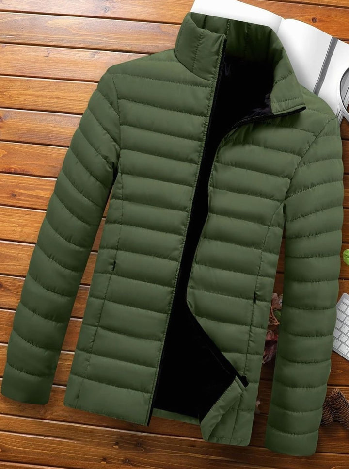Men's Lightweight Quilted Zip-Up Puffer Jacket