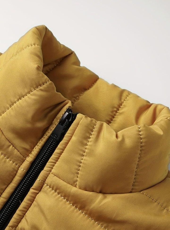 Men's Lightweight Quilted Zip-Up Puffer Jacket