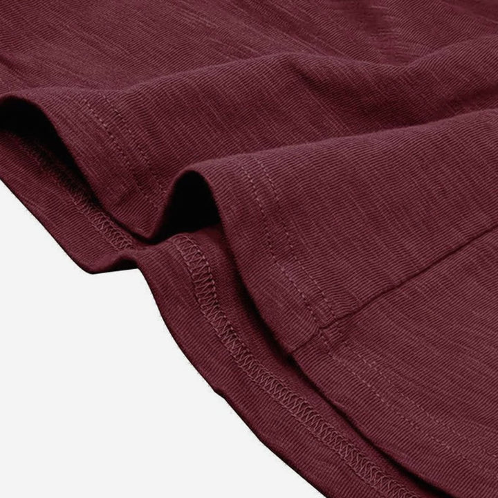 Men's Long-Sleeve Button-Up Henley Shirt