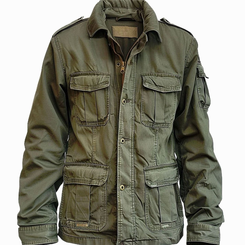 Men's M65 Military Field Jacket Four-Pocket Cotton Cargo