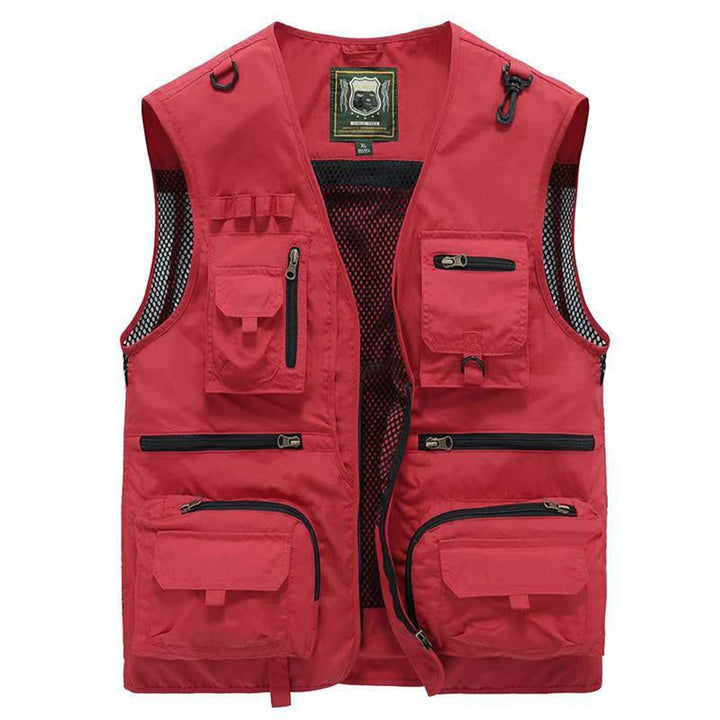 Men's Multi-Pocket Outdoor Zip-Up Fishing Mens Gilet