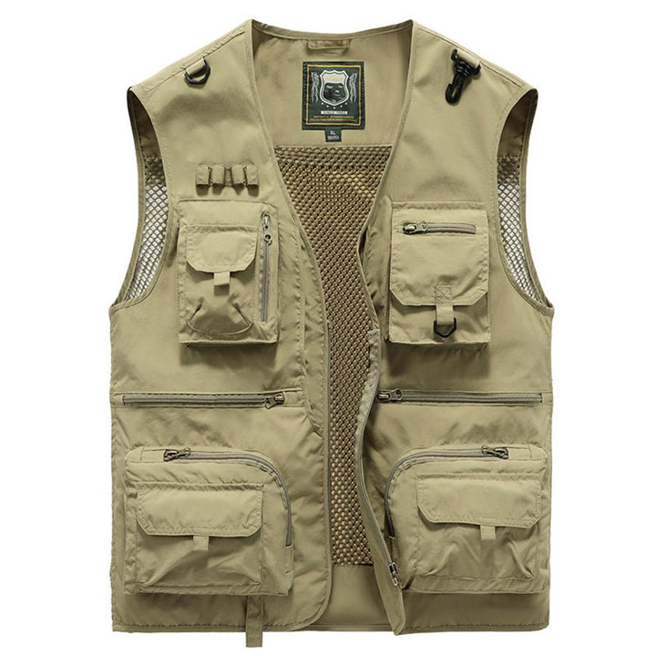 Men's Multi-Pocket Outdoor Zip-Up Fishing Mens Gilet