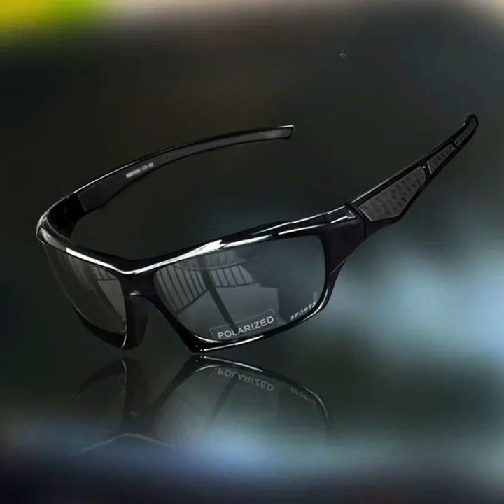 Men's Polarized Shield Sport Wrap Sunglasses - Gray