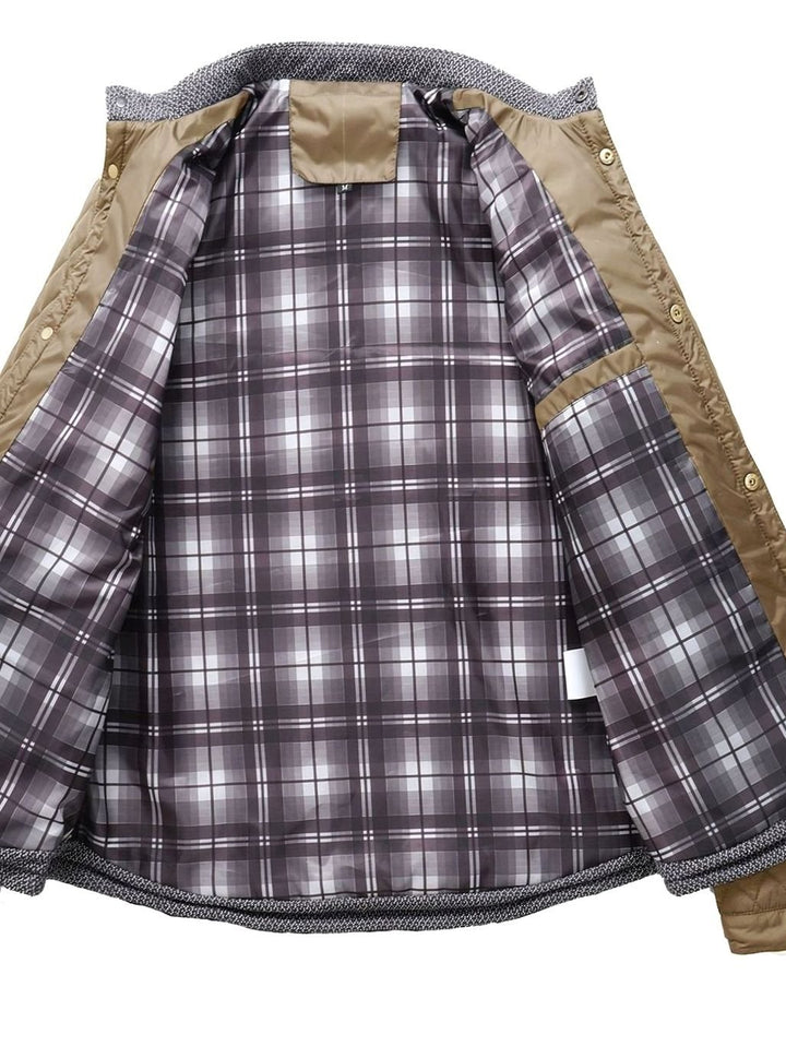 Men's Quilted Stand-Collar Lightweight Zip Jacket