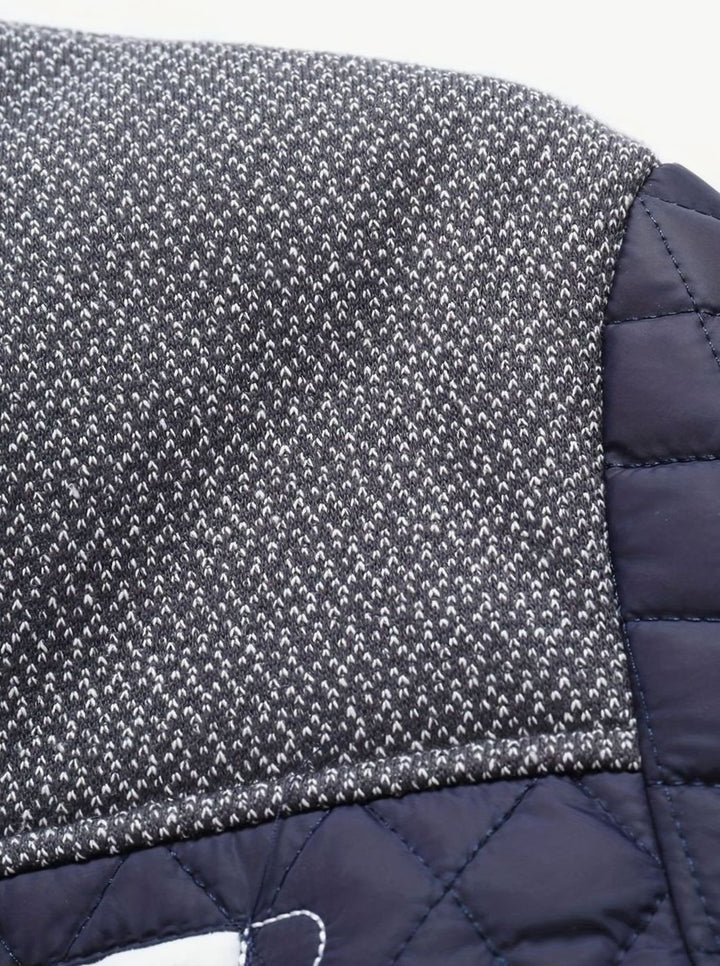 Men's Quilted Stand-Collar Lightweight Zip Jacket