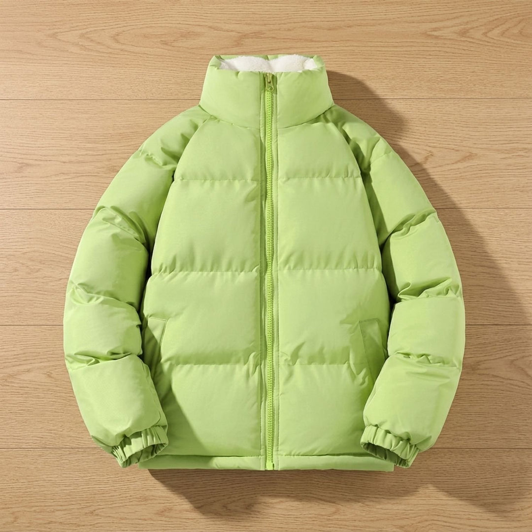 Men's Quilted Zip-Up Funnel-Neck Puffer Jacket