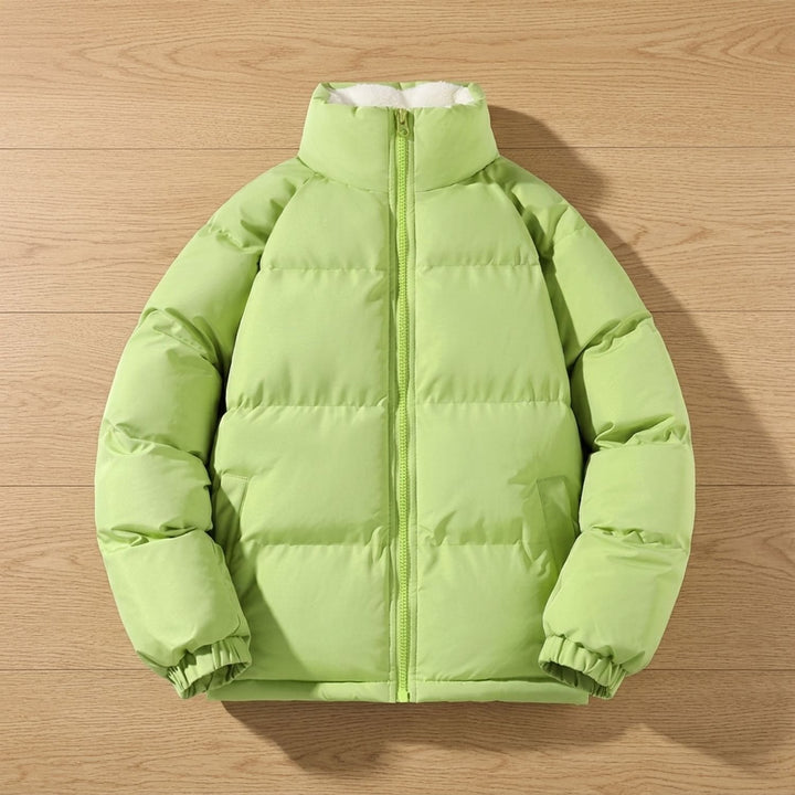 Men's Quilted Zip-Up Funnel-Neck Puffer Jacket