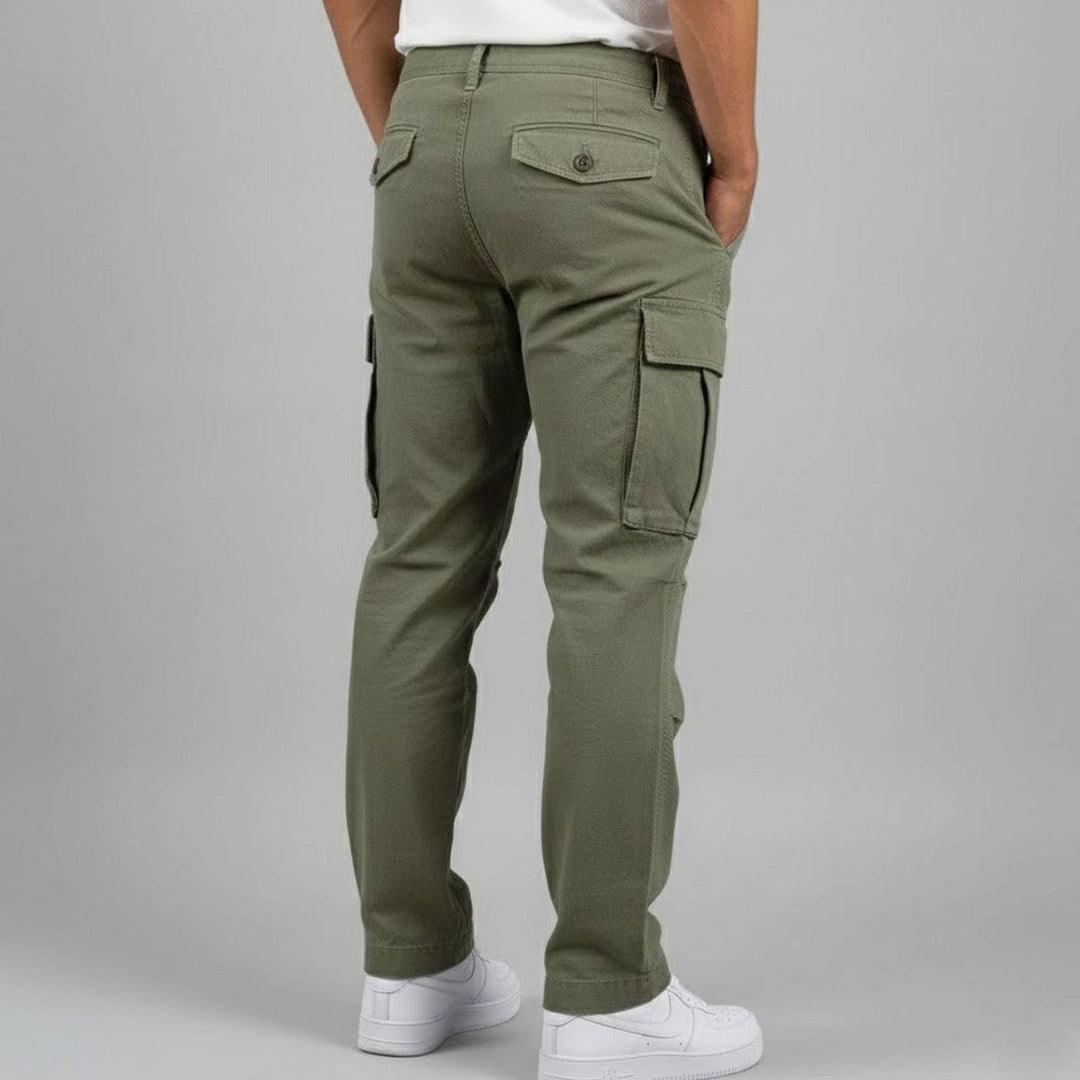 Men's Relaxed Fit Multi-Pocket Streetwear Cargo Pants