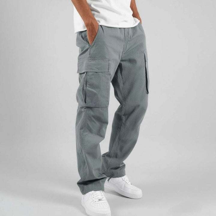 Men's Relaxed Fit Multi-Pocket Streetwear Cargo Pants