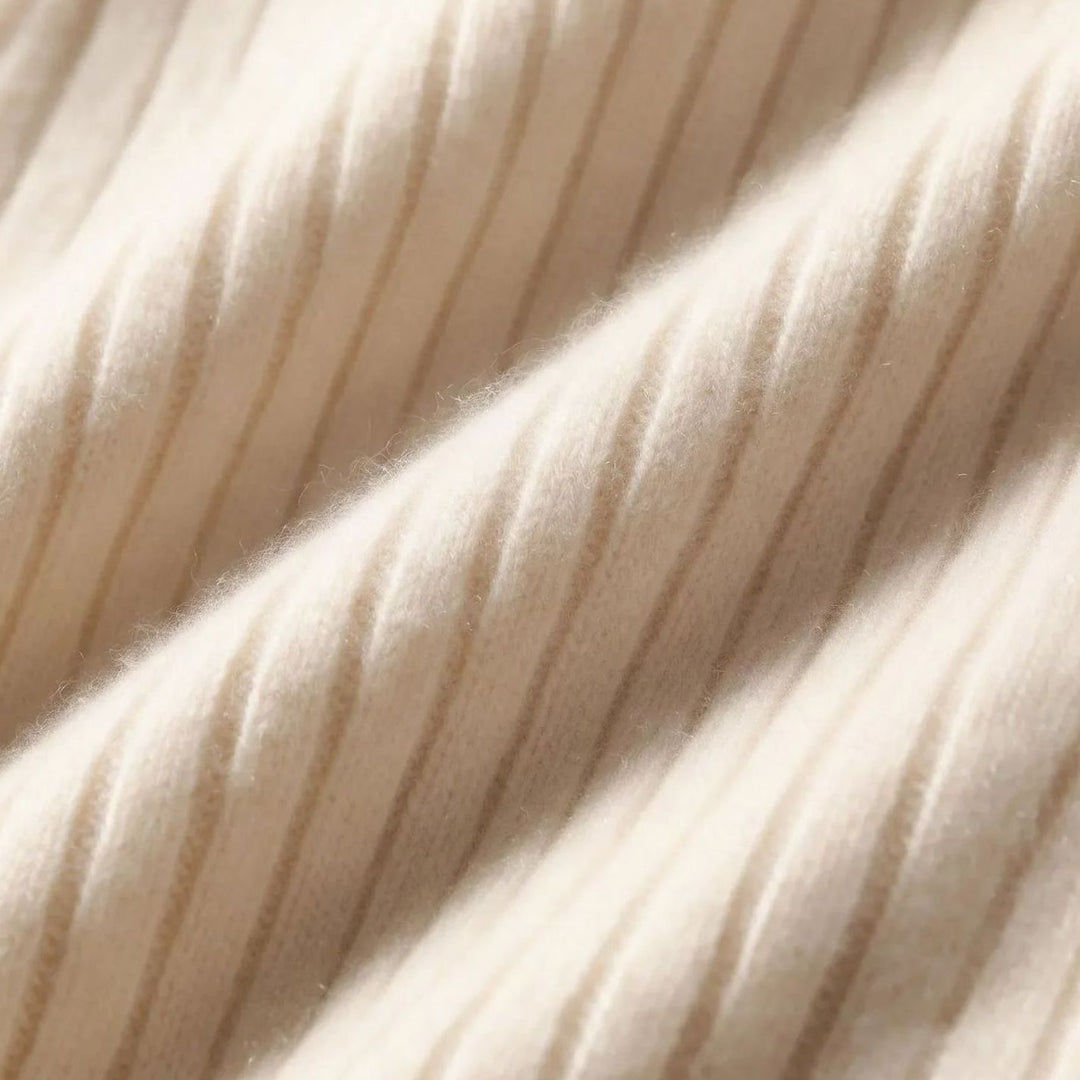 Men's Ribbed Full-Zip Stand-Collar Knit Cardigan Sweater