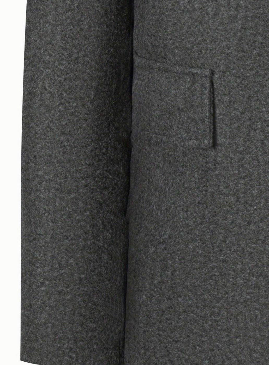 Men's Single-Breasted Tailored Wool Overcoat