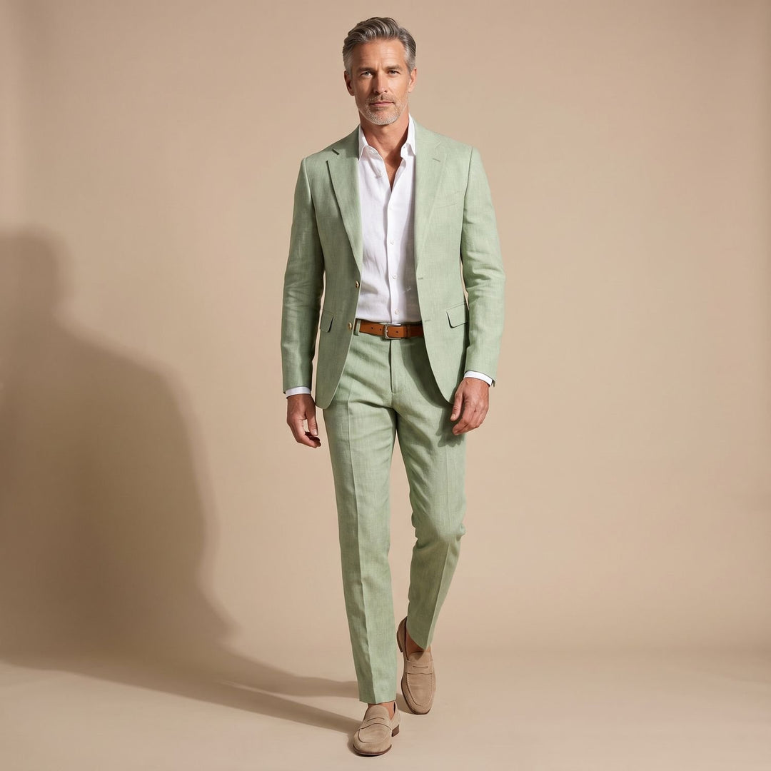 Men's Slim-Fit Notch-Lapel Two-Piece Suit