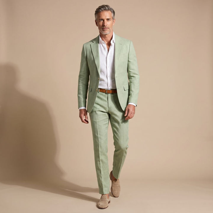 Men's Slim-Fit Notch-Lapel Two-Piece Suit